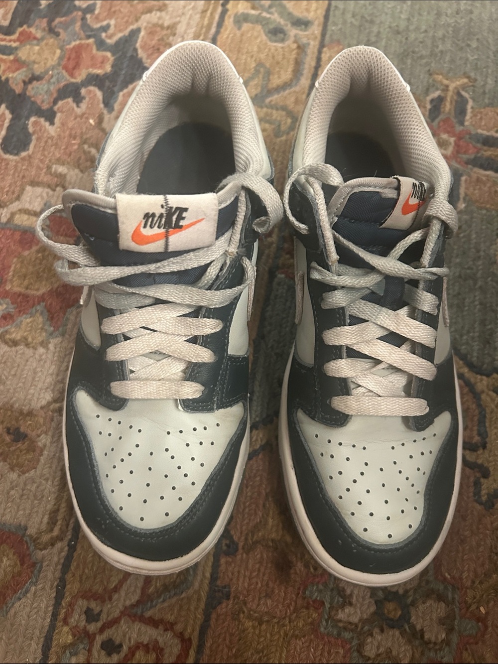 Nike Kids Dunk Low Premium Split - Deep Jungle/light silver - FB9109-300